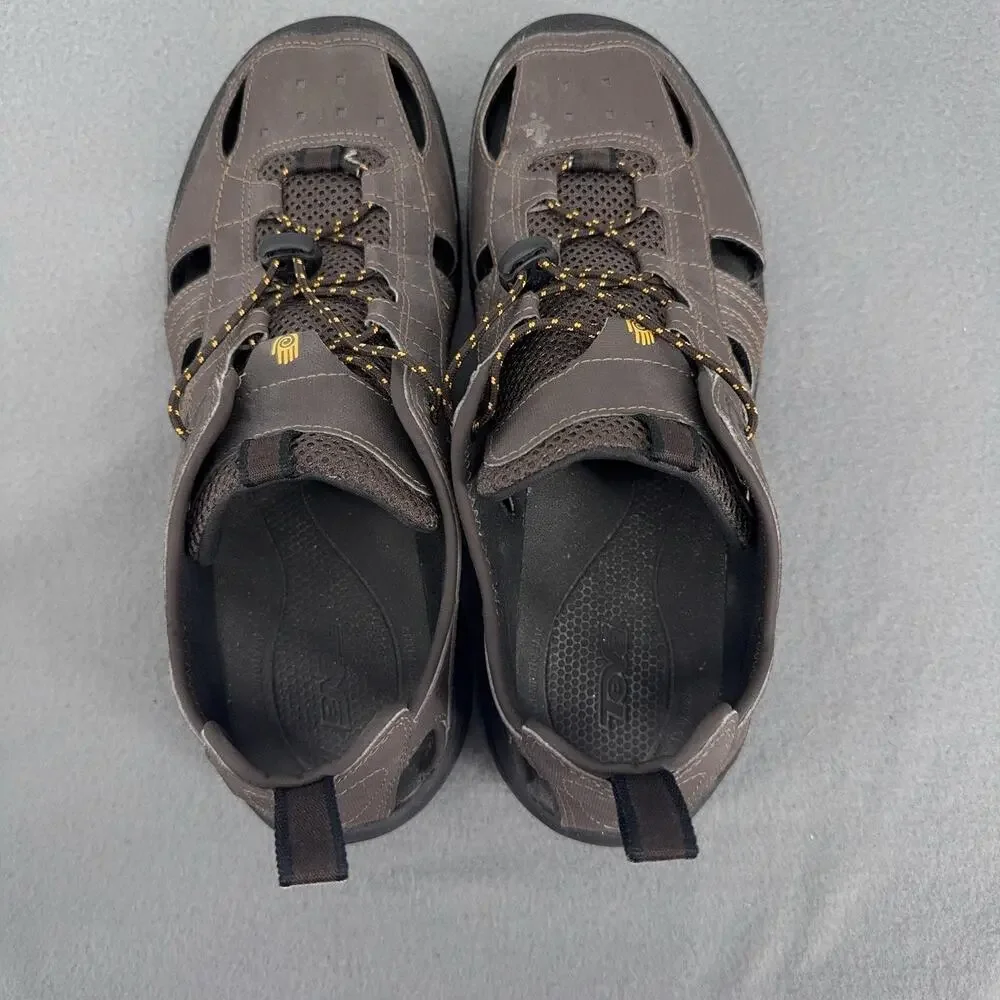 Teva Forebay Mens 11 Brown Closed Toe Sport Hiking Sandals 1006906